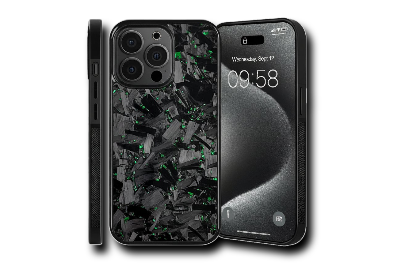 STRK™ Forged Carbon Fiber iPhone Case – Green